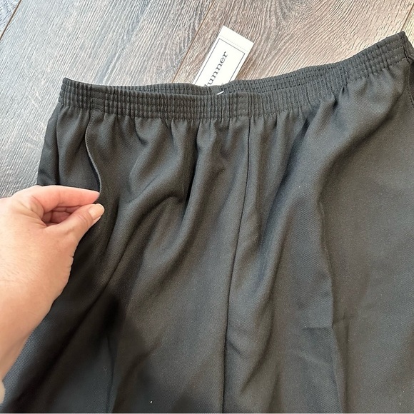Alfred Dunner NEW pull on stretch waist pants BLACK pockets elastic waist sz 10 - Picture 5 of 9